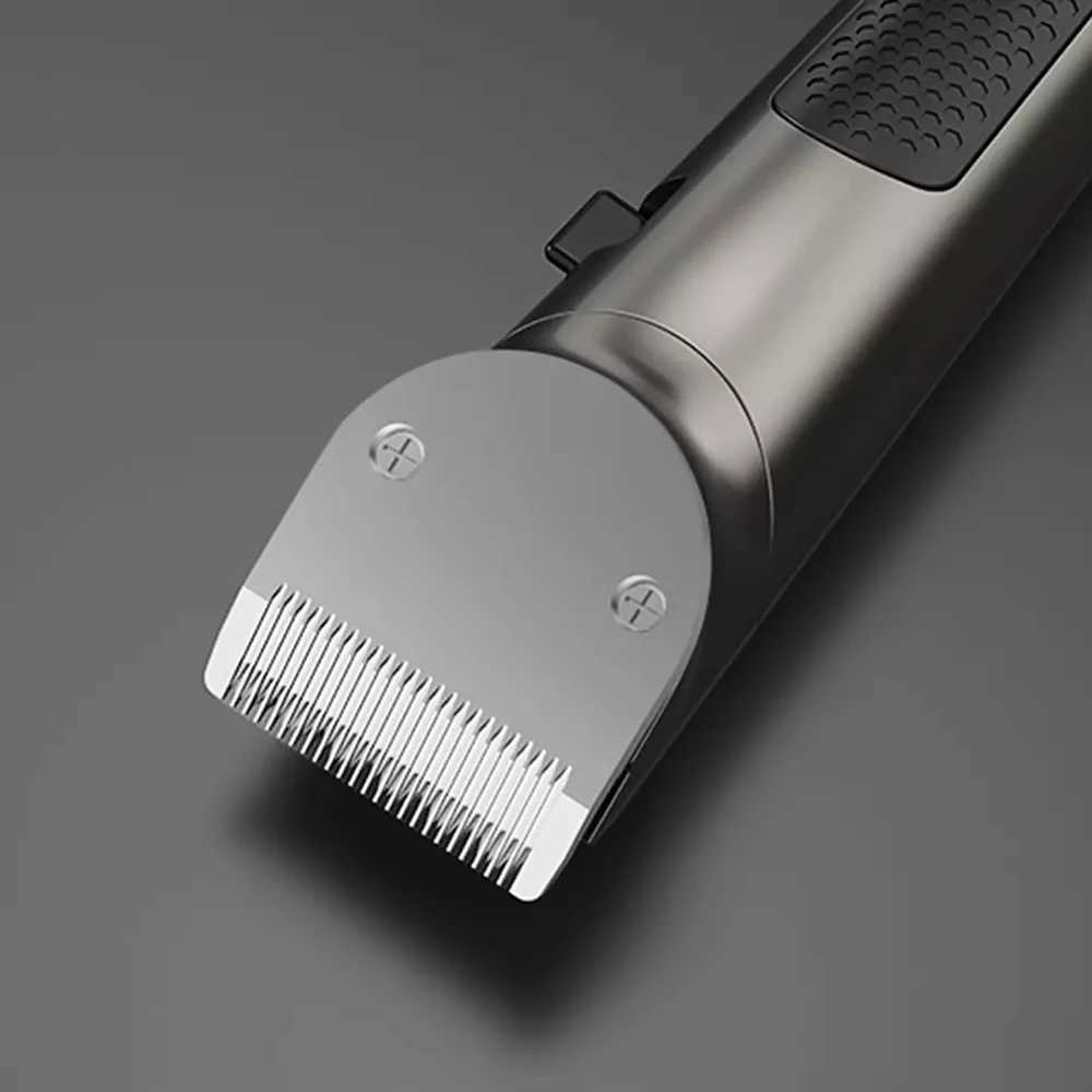 Youpin RIWA hair clipper with LED screen washable mens hair cordless rechargeable cutting machine trimmer hair cutting steel head W241212