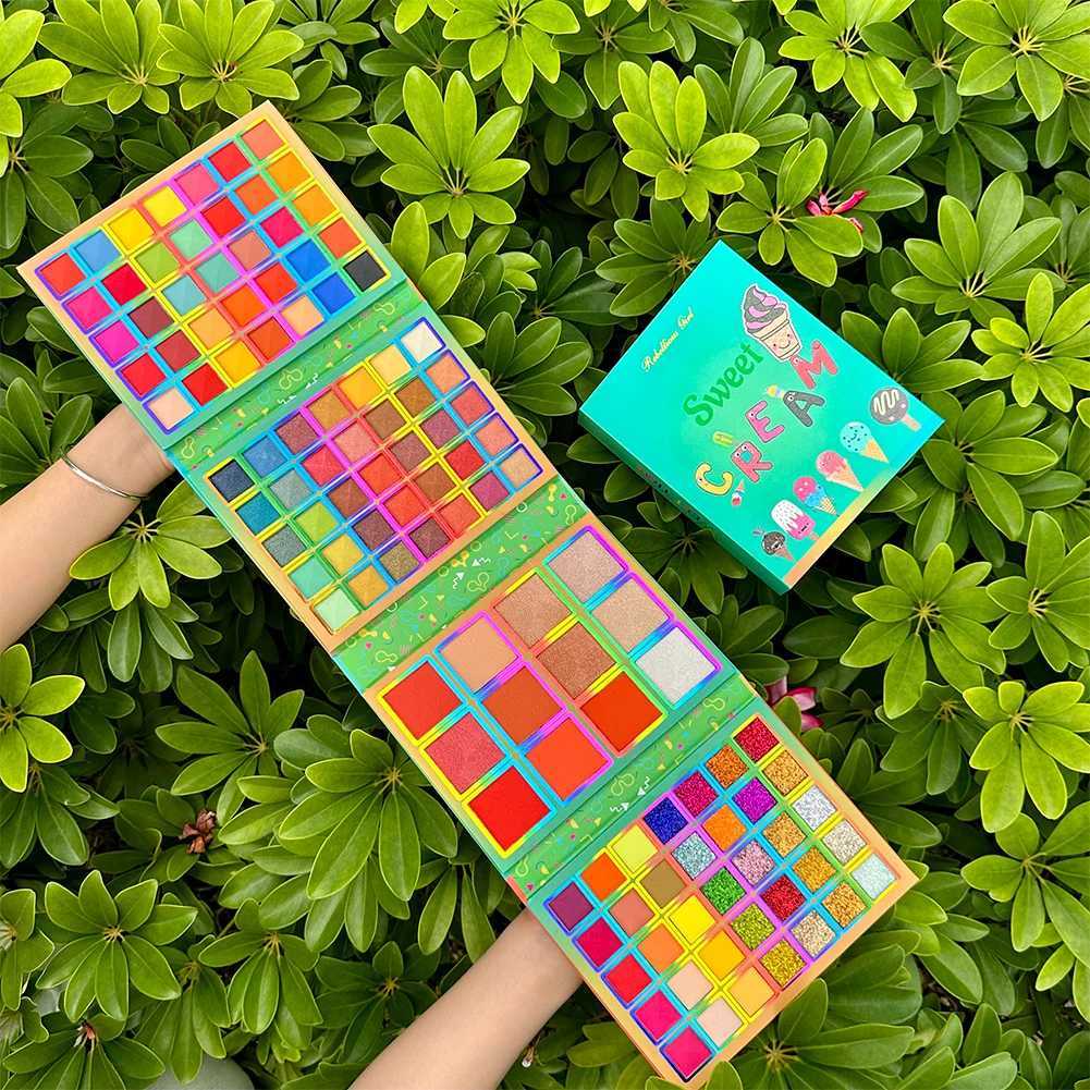117 Color eye shadow Palette Color Folding Style Makeup Palette Glass Shiny Finish Makeup Gifts Cosmetics Charming EyesW241212
