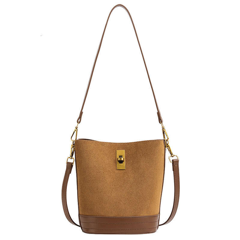 Suede Bucket Bags for Women Shoulder Purses Tote Bag and Handbags Cross Body Designer Shoulder Bag Bucket Bag Ladies with Adjustable Strap