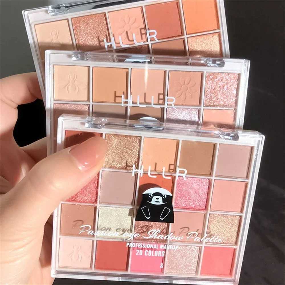 20Color Passion Eyeshadow palette less Earth Tone Matte durable waterproof glitter eye shadow low saturation Korean makeupW241212