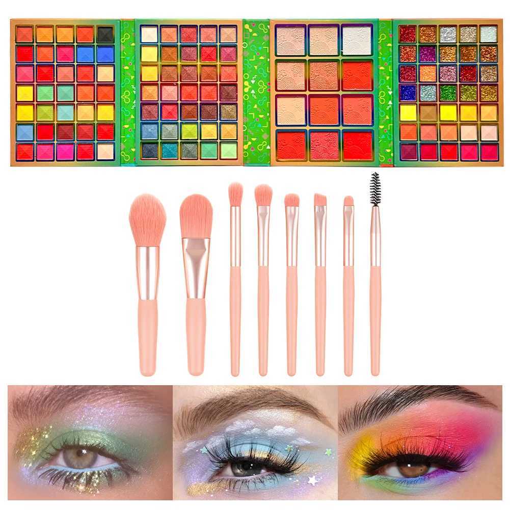 Luxury high pigment eye shadow palette 117 color glitter eye shadow color folding style makeup shiny cosmetics charming makeupW241212