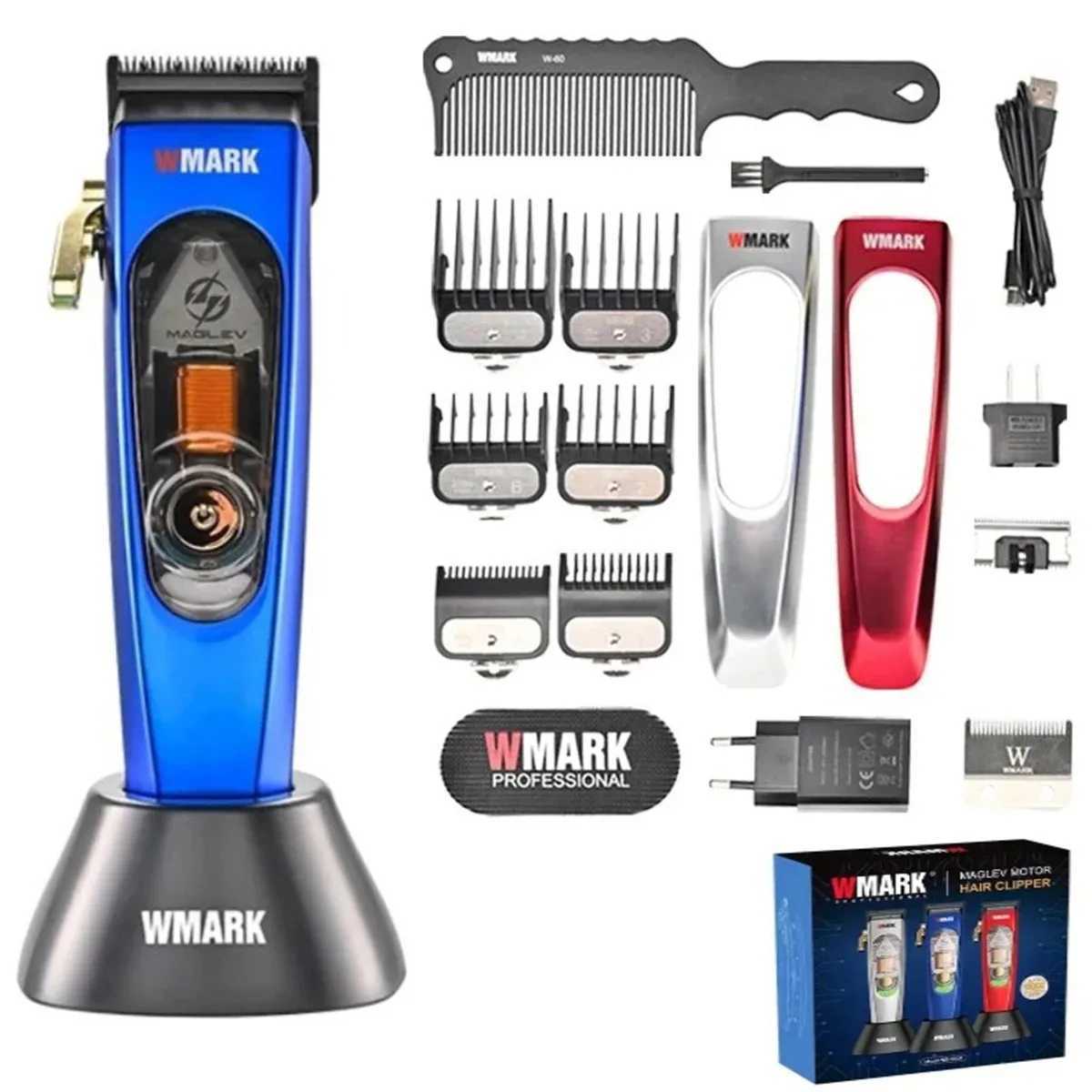 New WMARK NG-9004 Mens Hair Clipper MAGLEV Motor 10000RPM Hair Clipper Cordless Charging Edge Clipper W241212