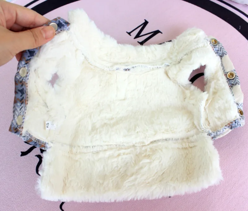 Dog Apparel Fashion Plaid Harness Jacket Winter Warm Pet Clothes For Small Dogs Chihuahua Yorkies Coat Puppy Pets HF72