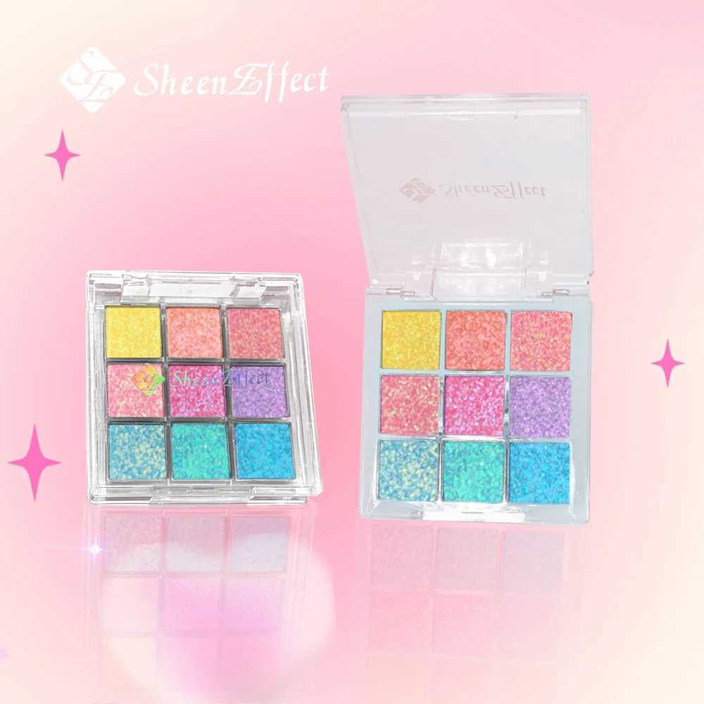 Sheeneffect Chameleon Chrome Eyeshadow Palette 9 Colors High End makeup CosmeticsW241212