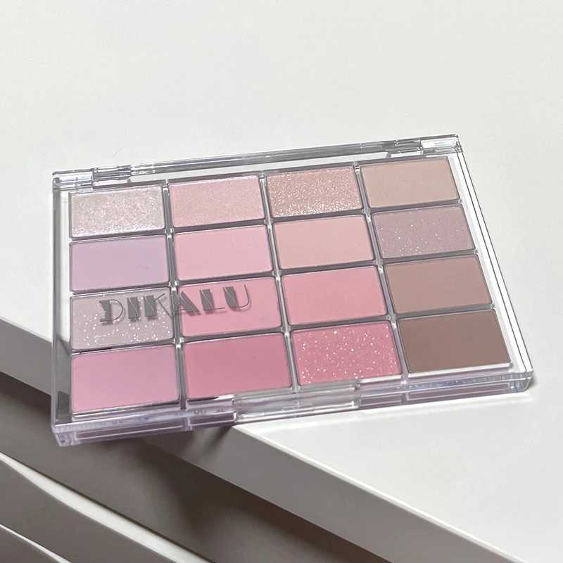 DIKALU South Korea Low Saturation eye shadow Palette 16 Color High Aperture Horizontal Matte Outline Pink Earth Natural BriW241212