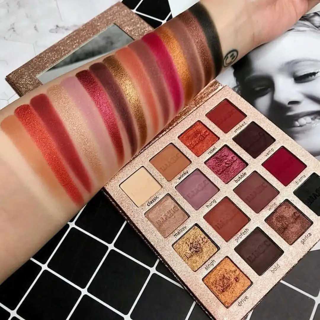 IMAGICs new arrival charming eye shadow 16 color makeup palette matte pigment eye shadow powderW241212