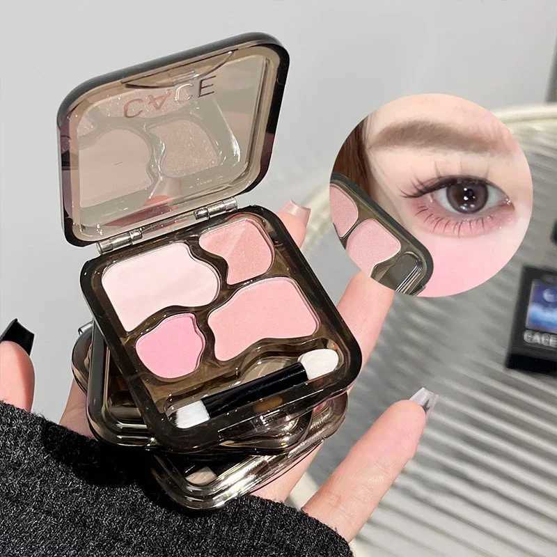 4-Color Matte Eyeshadow Palette Highlighter Multipurpose Nude Earthy Shiny Eyeliner B Palette Pigments Shimmer Eyes MakeupW241212