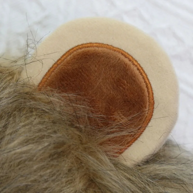 Halloween Pet Dog Lion Mane Wig Hair Christmas Dog Wig Hair Costume Fancy Party Dress Cosplay Funny Hat Cap Pet Dress up 241212