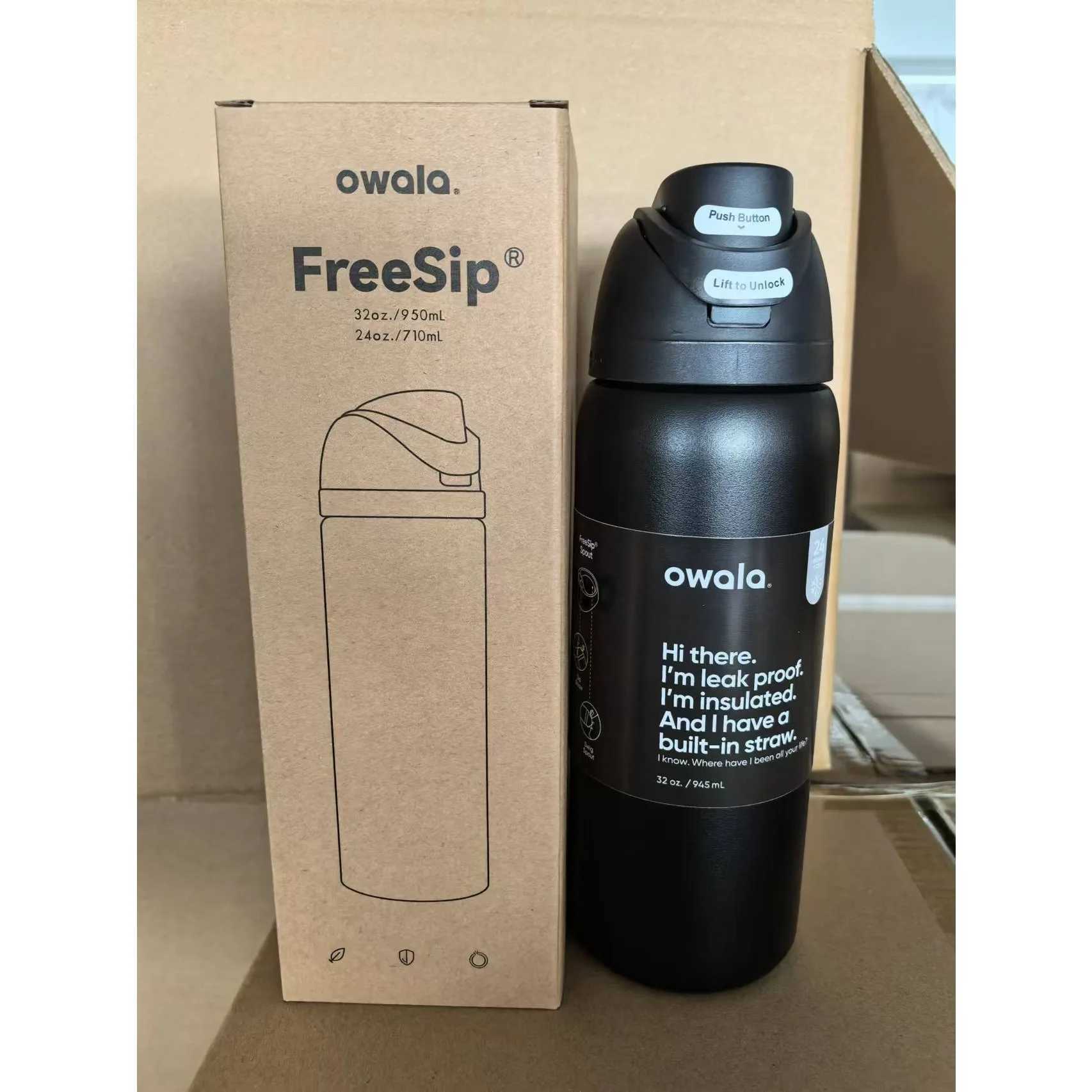 Owala cup vacuum film and hot water bottle beverage hot stainless steel hot coffee Y241211