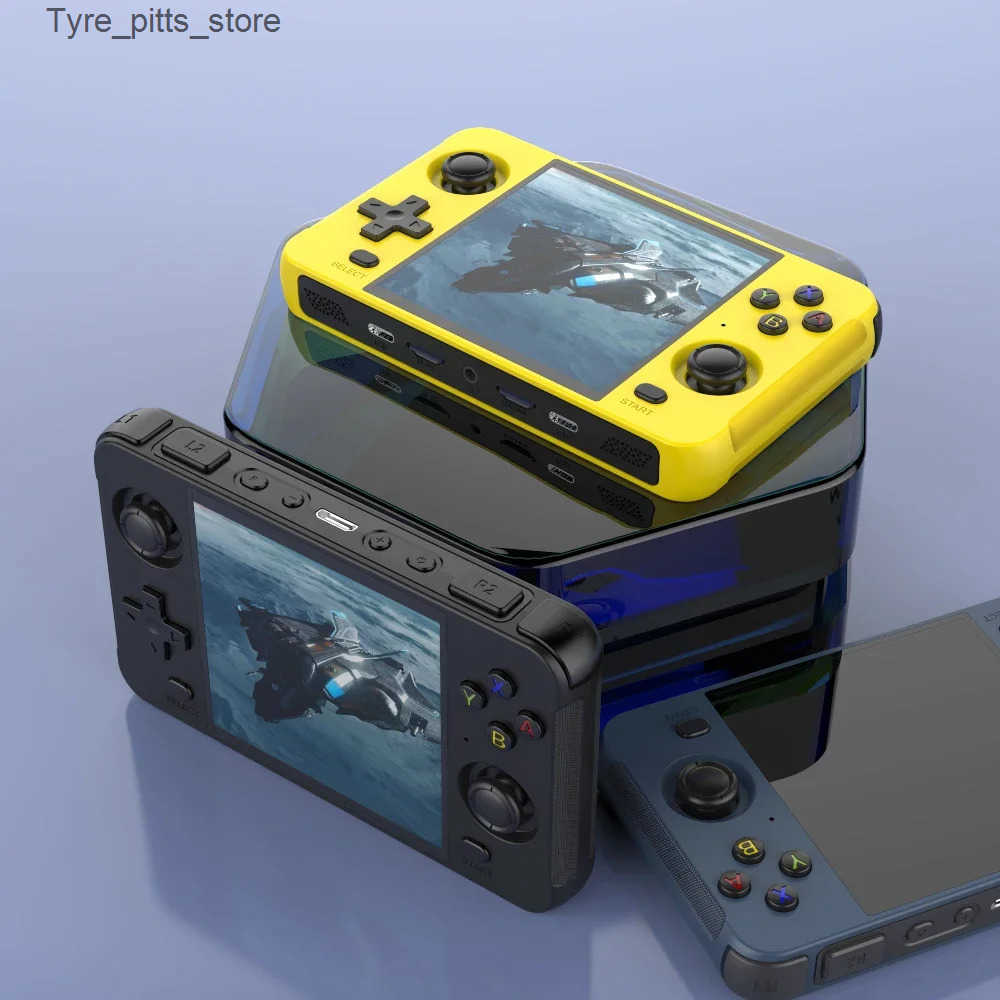 Portable Game Players BOYHOM R40S Retro Handheld Game Console Linux System 720*720 4 Inch I Screen built in WIFI RK3566 Portable Pocket Video Player L