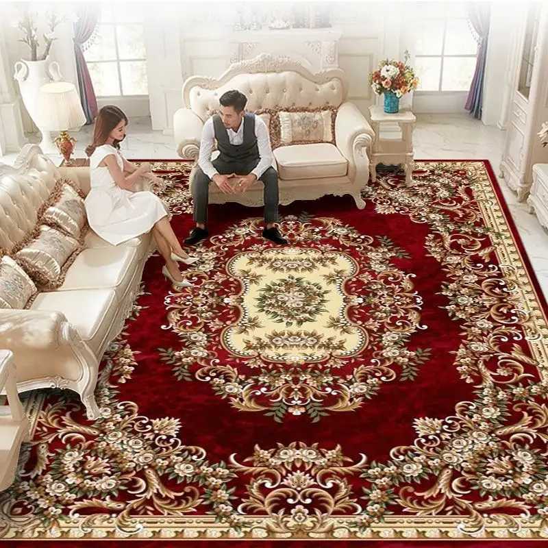 European Luxury Carpets for Living Room 200x300 Decoration Home Large Area Rugs Bedroom Decor Lounge Rug Washable Floor MatsXJ241211