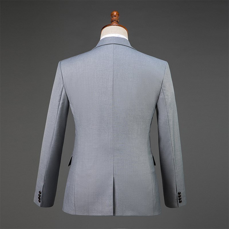 H216 Men's business suit Korean style slim fit wedding two piece suit handsome