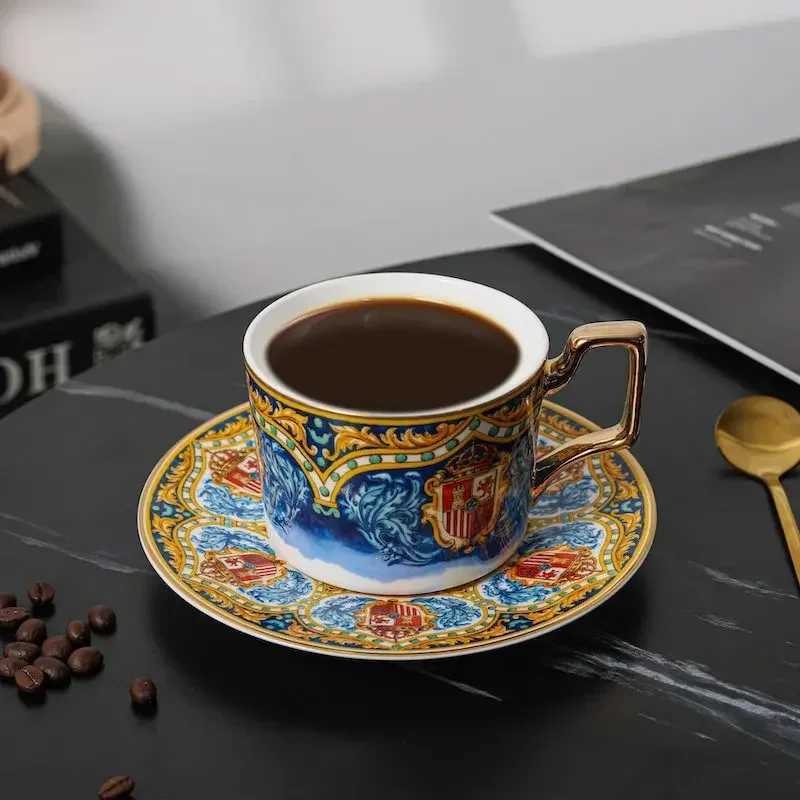 Erica Beyer Seville Time Bone European Light Luxury Afternoon Tea Coffee Cup Family Afternoon Tea Water Cup Y241211