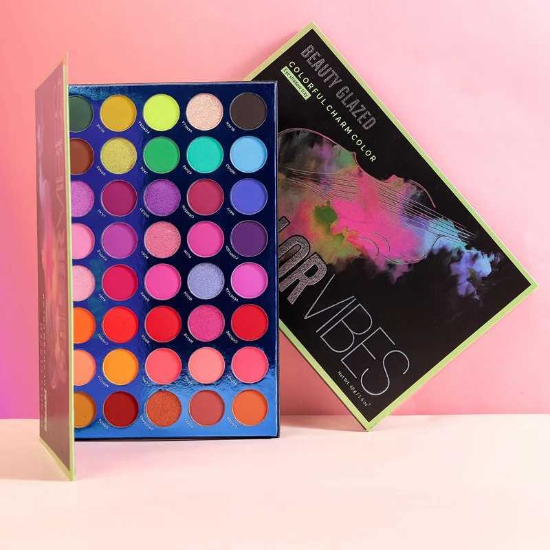 Beautiful glass color vibration 40 color eye shadow palette l makeup eye shadow palette cosmeticsW241212