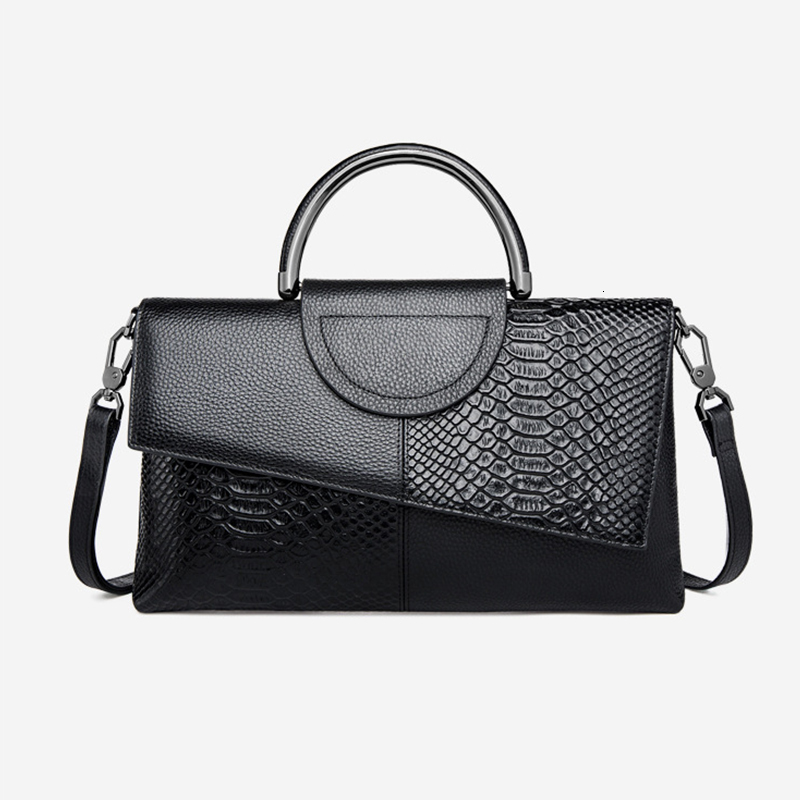 Real Leather Women's High-end Designer Outdoor Bag Casual Dinner Party Wedding Crocodile Pattern Printing High-quality Flip Handbag Wallet