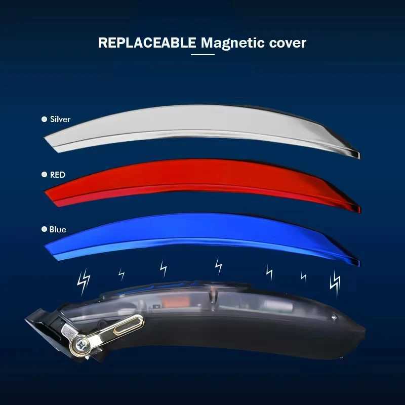 WMARK NG-9004 MAGLEV motor 10000RPM professional electric hair clipper DLC blade 3-color magnetic suction home hair salon W241212