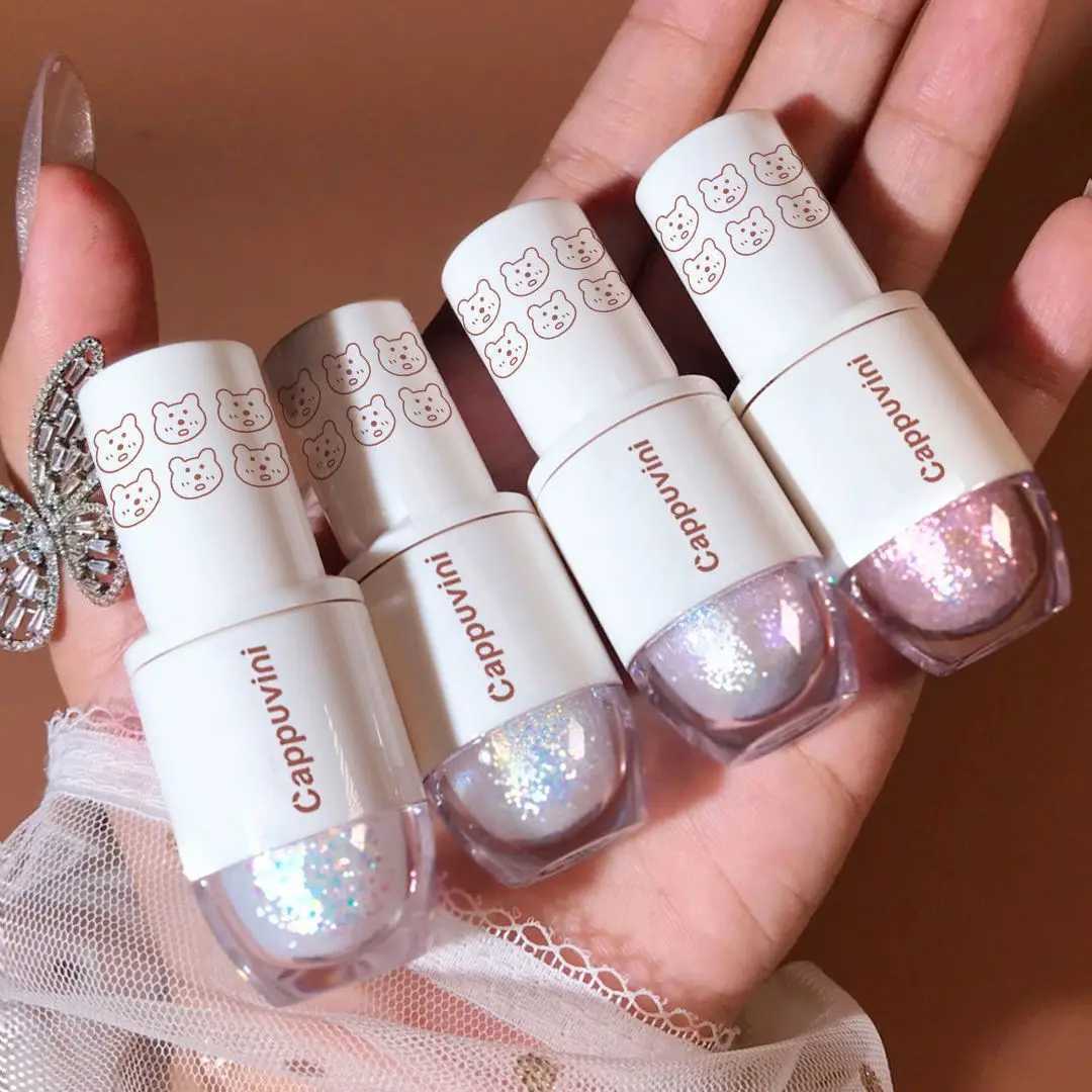 Lescent eye shadow eyeliner Liquid eye shadow Glitter High gloss Cosmetics Tiny bright suntan silk eye makeup cosmeticsW241212