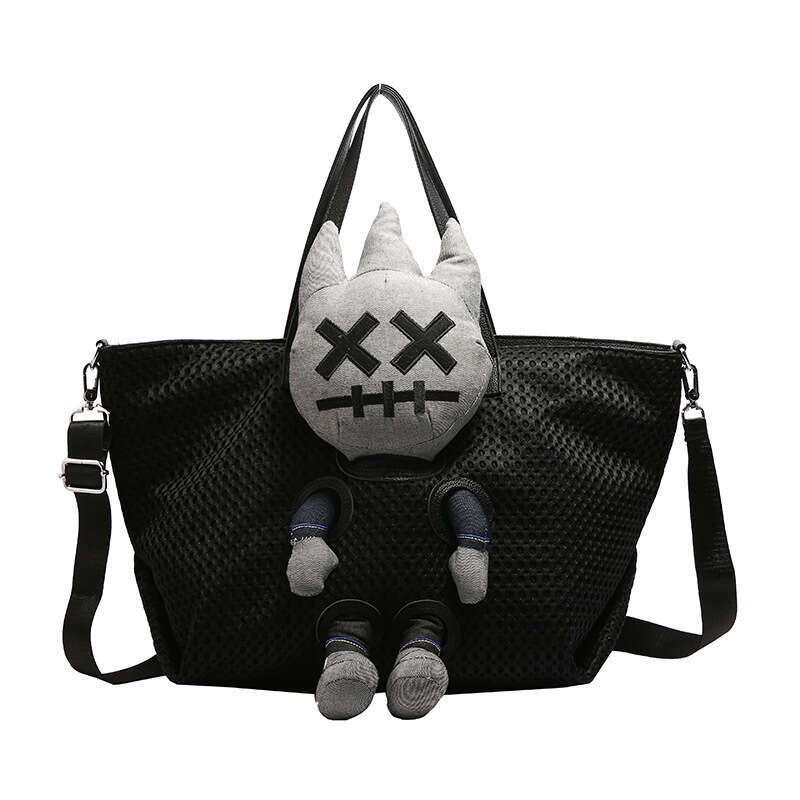 Niche Commuter Bag for Women, Japanese and Korean Dolls, Cartoon Travel Tote Large Capacity Crossbody Bag, 2024 New Casual Fashion Trendy Clothing