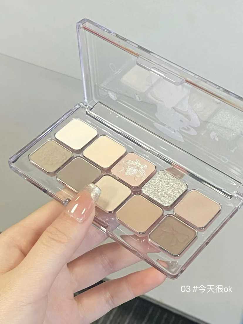 FLORTTE Wackky Girls Dormitory Series eye shadow Ten Color Palette Daily Comprehensive Palette Decoration Eye MatteW241212