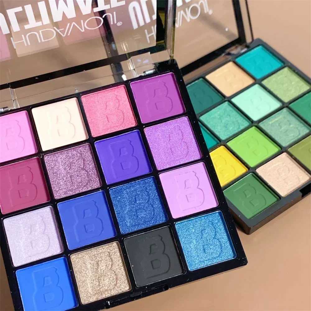 16 tone eye shadow shimmer pink violet green high pigment bright waterproof durable eye shadow cosmetics MakW241212