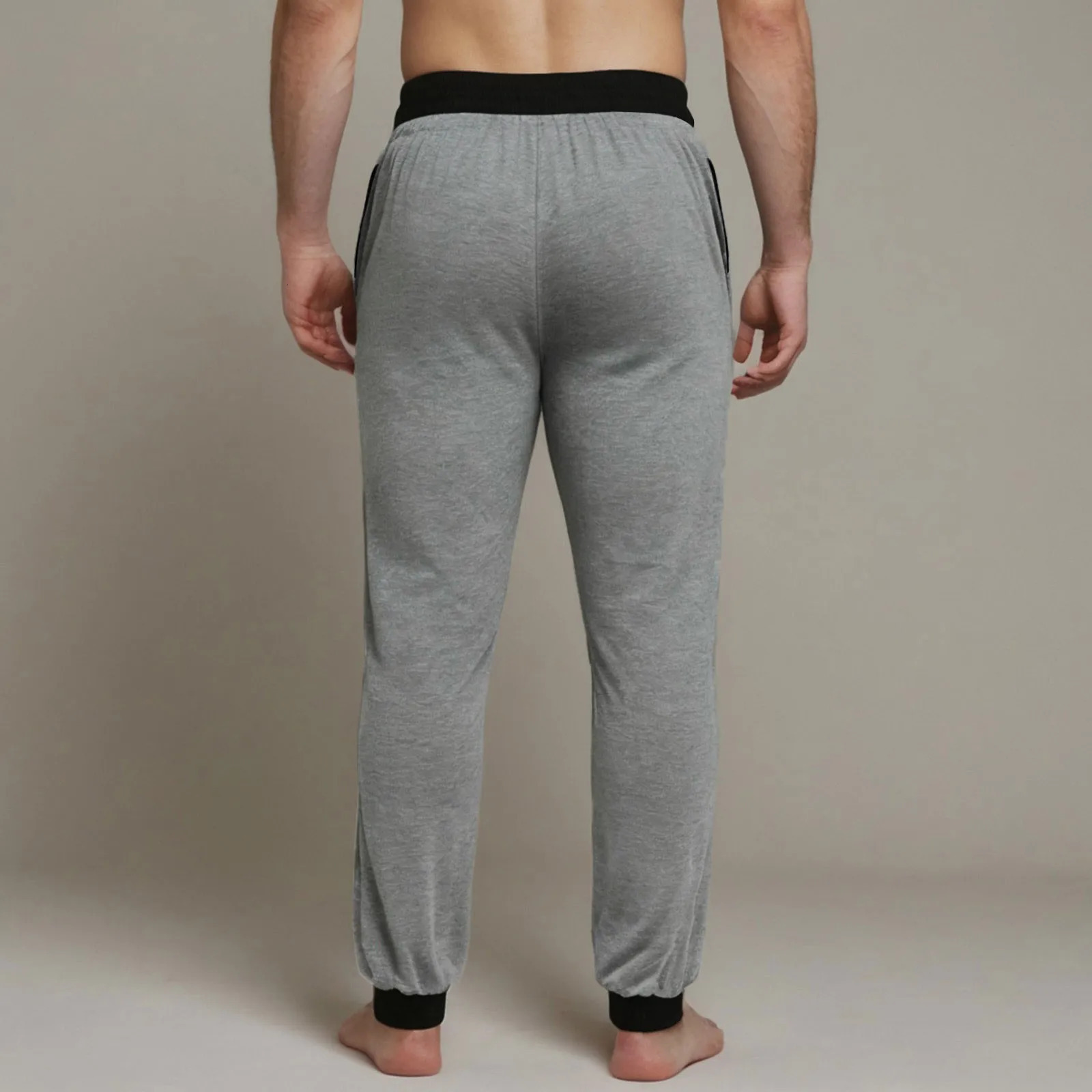 Cotton Pants For Mens Pajama Bottom Simple Fashion Soft Comfy Lightweight Elastic Waisted Drawstring Sweatpant Daily Fall Outfit 241203Z