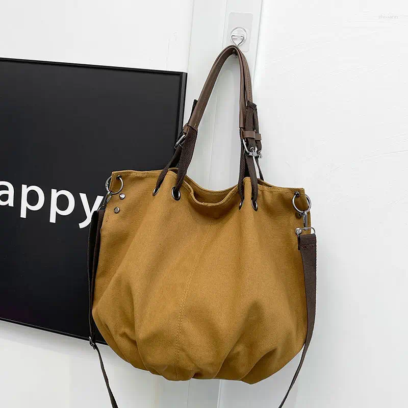 2025 NEW Waist Bags Retro Workwear Bag Trendy Brand Canvas Fashionable Large Capacity Multifunctional Crossbody zhanyishengli