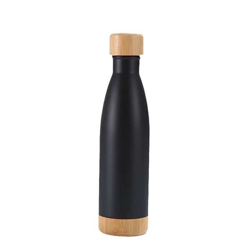 Hsinchu Wooden Bottle Cap Coke Bottle 304 Stainless Steel Crazy Bottle Outdoor Portable Sports Water Bottle Y241211