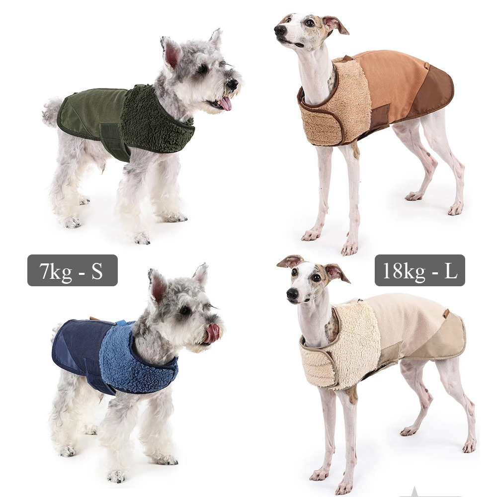 Winter Dog Clothes Warm Sherpa Suede Dog Coat for Small Medium Dog Classical Windproof Fleece Dog Jacket Puppy Chore Coat Outfit 241212