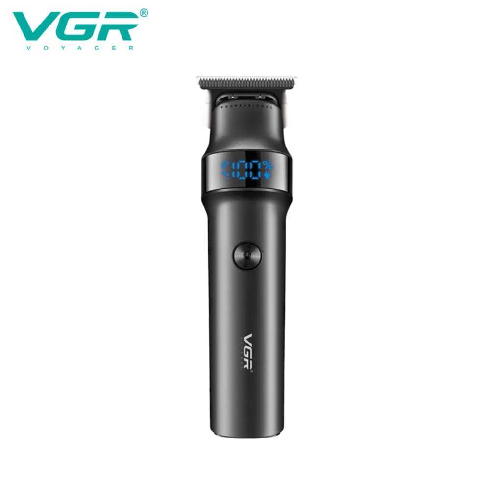 VGR Barber Rechargeable Trimmer Professional Barber Digital Display Barber V-987 Mens Electric Barber W241212