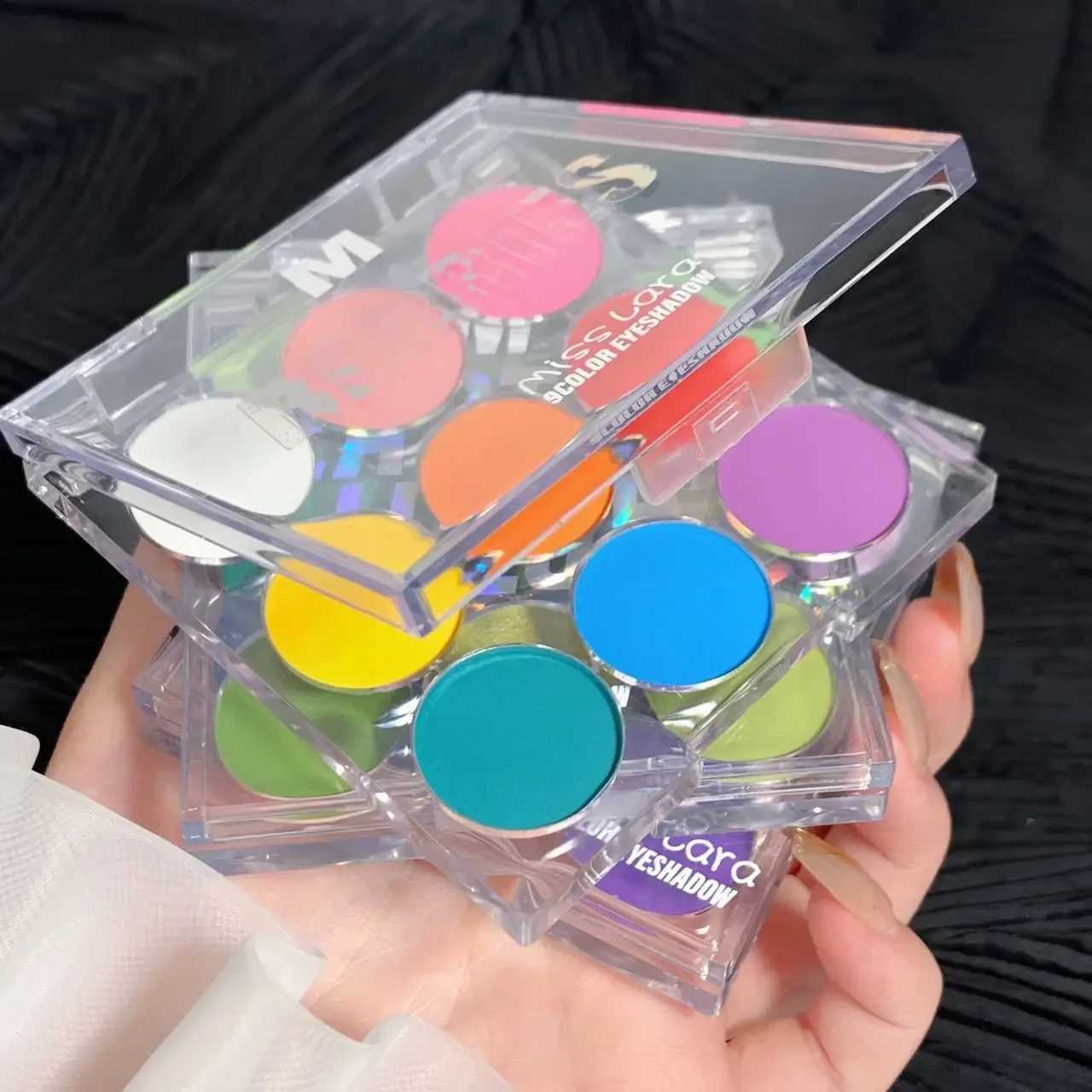 9-color eye shadow palette Summer matte shimmer eye shadow powder Lasting attractive eye shadow makeup paletteW241212