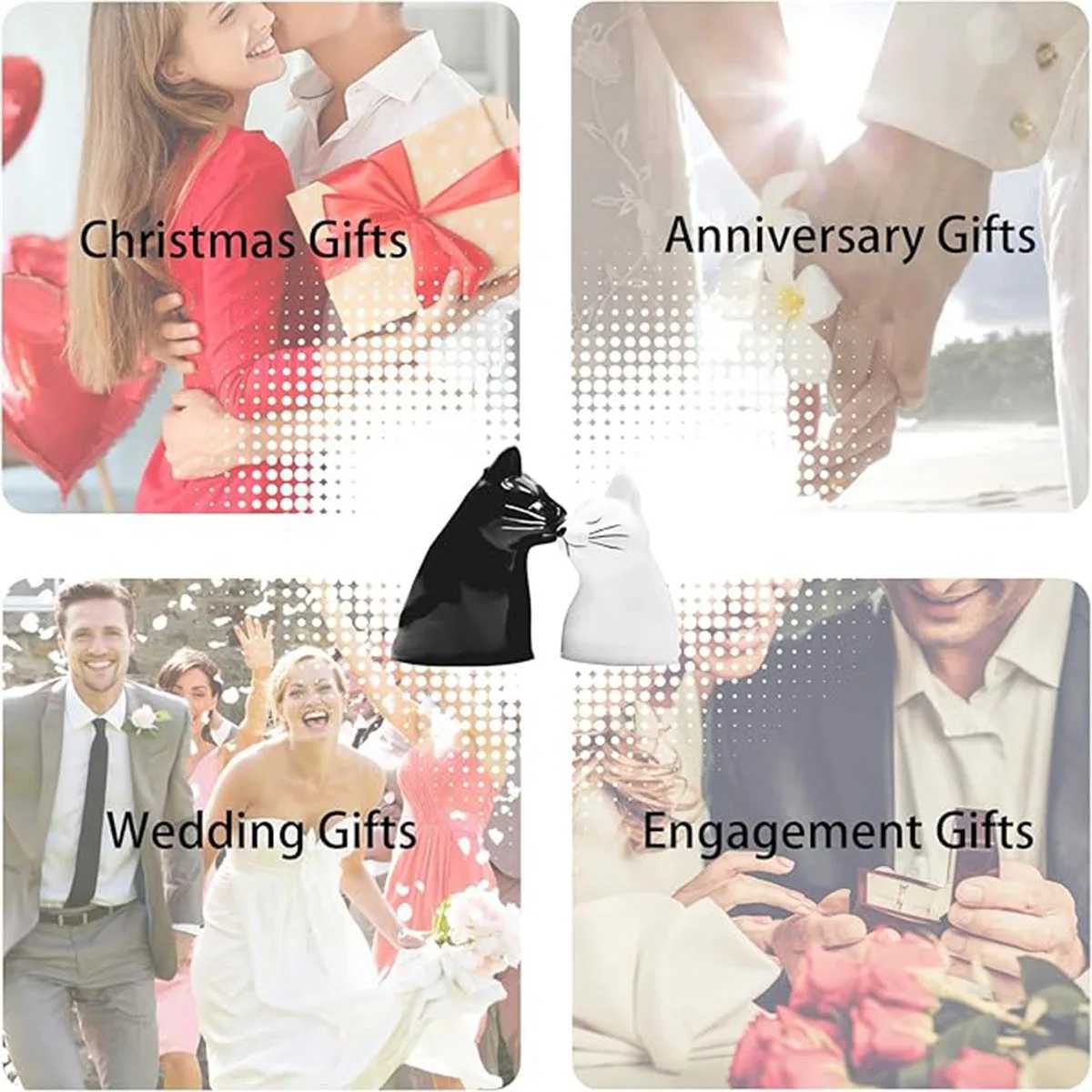 Couple Gift Cute Cat Cup Couple Supplies Ceramic Coffee Cup Wedding Gift Anniversary Engagement Gift Couple Cat Lover 12 oz Perfect Vntine Day Gift Y2