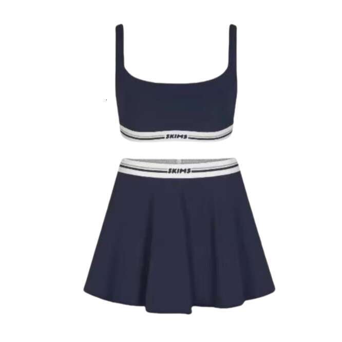 Top women shorts shirt tank top flat cornered modal threaded short shirts flat cornered woman sexy lingerie sport gym wear skimss bodysuit skimss set 