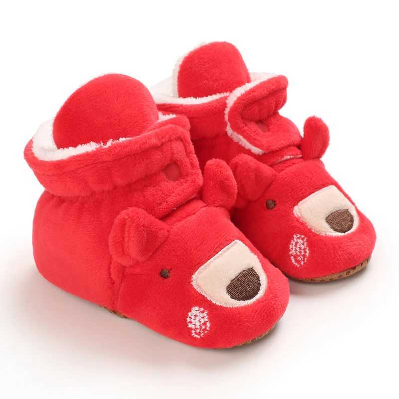 Boots Christmas gift newborn baby shoes boys and girls casual flat sneakers cotton non-slip warm boots H2412121CZD