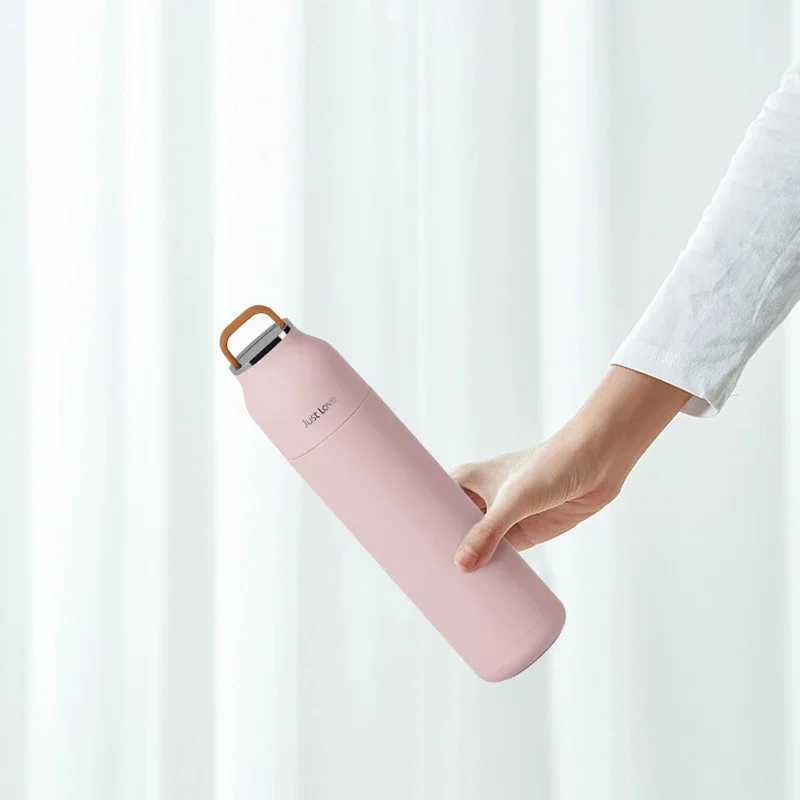 500ml stainless steel portable thermos hot water vacuum bottle leak proof thermos Y241211