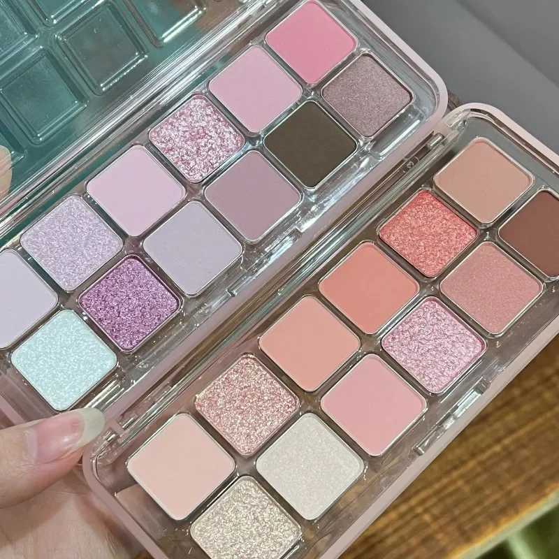 Spring Summer Pink eye shadow Palette Makeup Matte Shining eye shadow Lasting Charming eye shadow Korean Cosmetics NewW241212