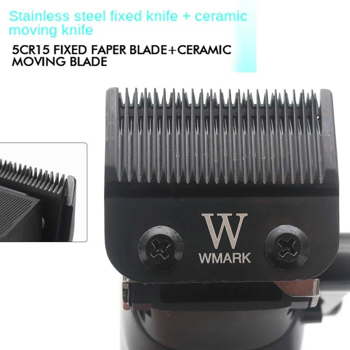 WMARK NG-125 7901 Mens Professional Hair Clipper Kit LCD Display Ceramic Blade USB Port Hair Clipper Electric Shaver W241212