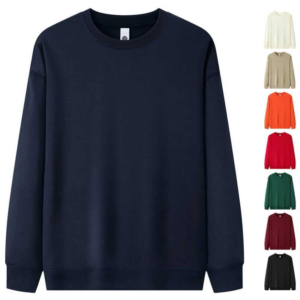 Lightweight sublimation sweatshirt blank wholesale Crewneck sweatshirt mens white sweatshirt hooded sweatshirt mens Sudadera Sin Capucha W2401211