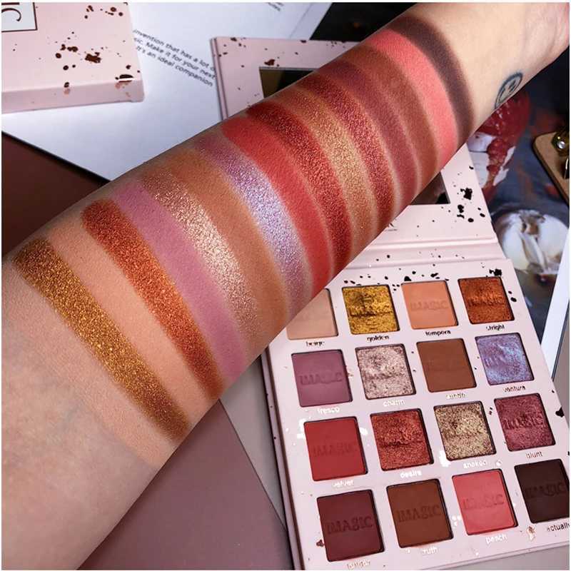 IMAGICs new arrival charming eye shadow 16 color makeup palette matte pigment eye shadow powderW241212