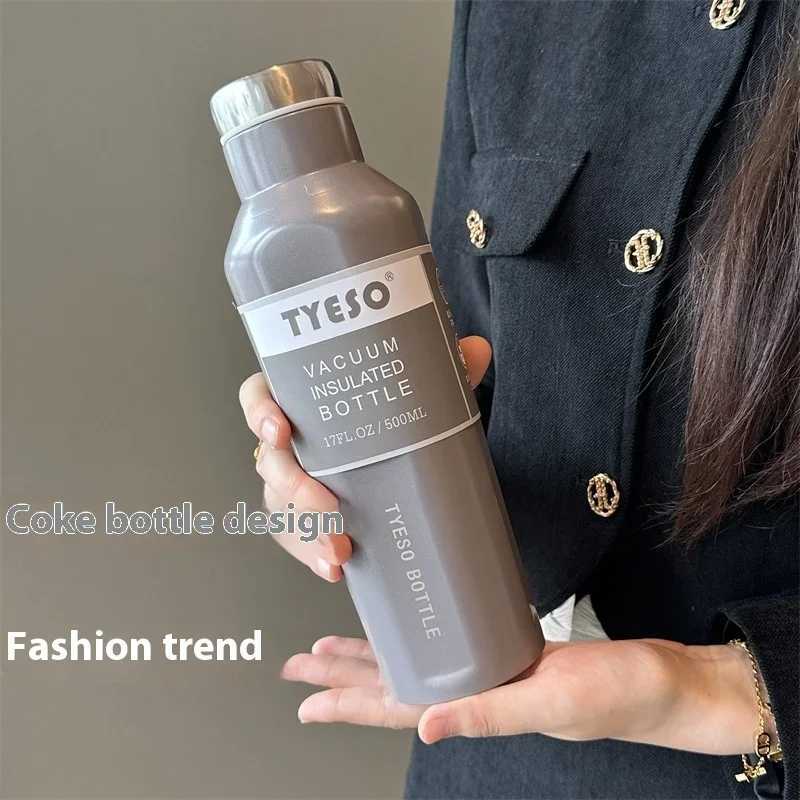 Fashionable square beer bottle Insulated Travel g portable creative water bottle large capacity car cup Y241211