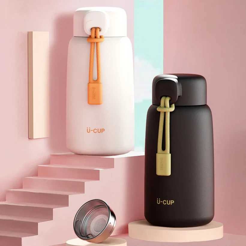 304 stainless steel insulated water bottle belly coffee cup portable insulated water bottle Y241211