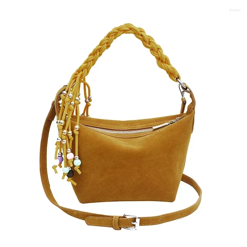 Totes Sewing Thread Zipper Solid Nylon Shoulder Bags Large Capacity For Women Retro Casual Women's Crossbody zhanyishengli