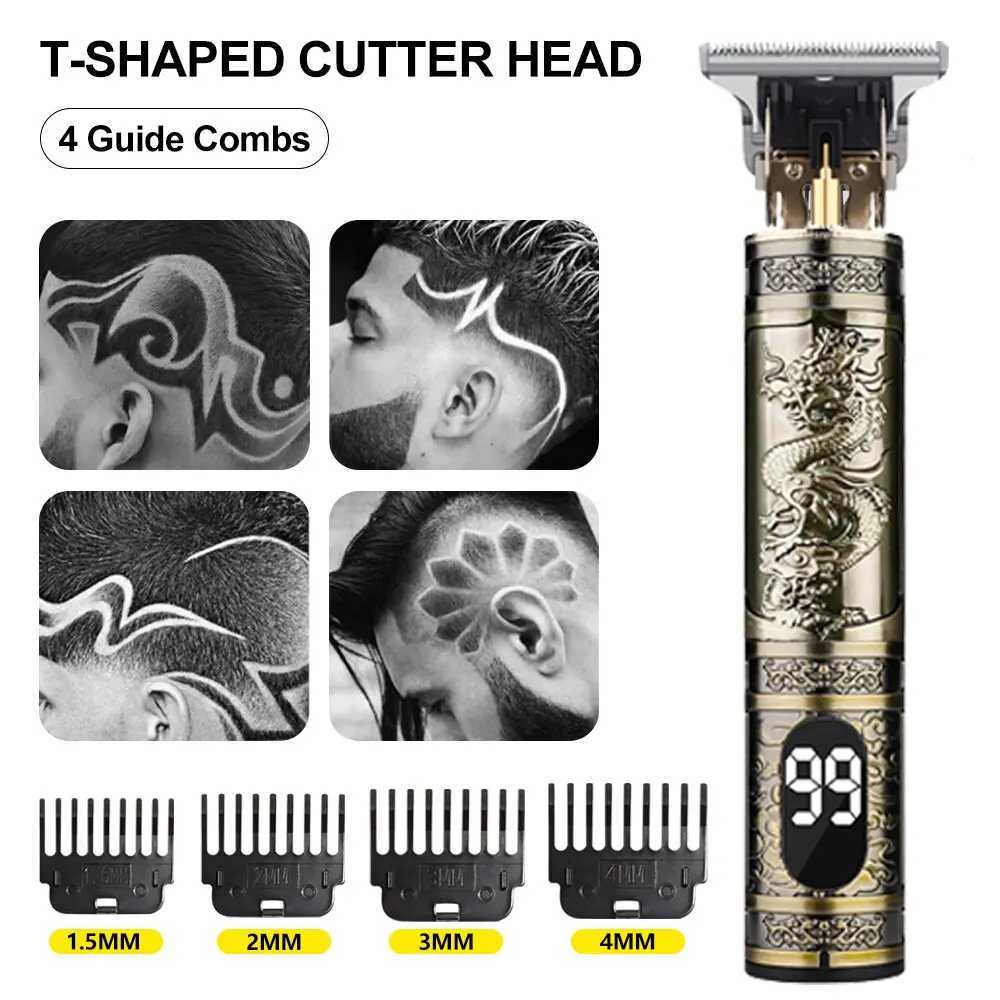 T9 Barber Repair Beard Shaving Body Barber Trimmer Barber Corteiz Electric Hair Clipper Mens Hair Clipper 0mm Hair Clipper W241212