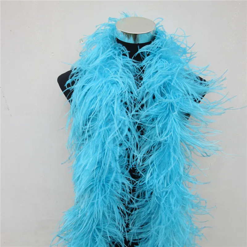 YY Tesco 2-meter Fluffy Ostrich Feather Boa Skirt Costume/Party Decoration/Shore/Craft Rose Feather Boa in Wedding Decorations 241212