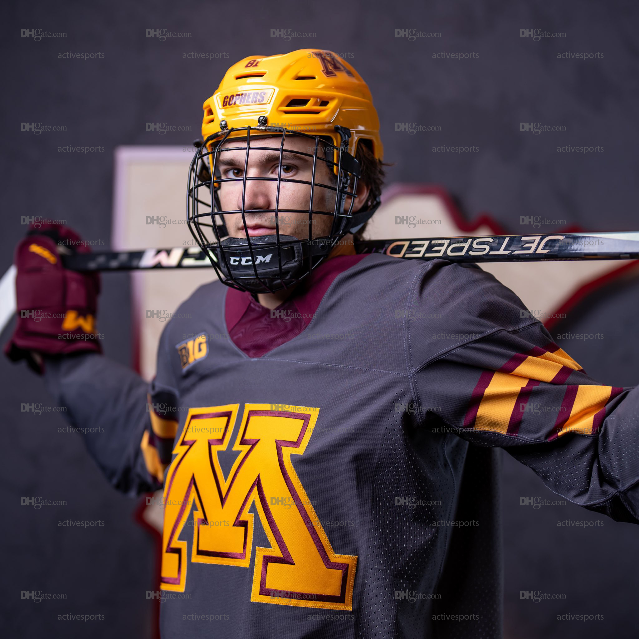 Custom Sam Rinzel Gophers Hockey Jersey Jimmy Clark 10 Kurth Matthew Wood Ryan Chesley Jimmy Snuggerud Brodie Ziemer Nathan Airey