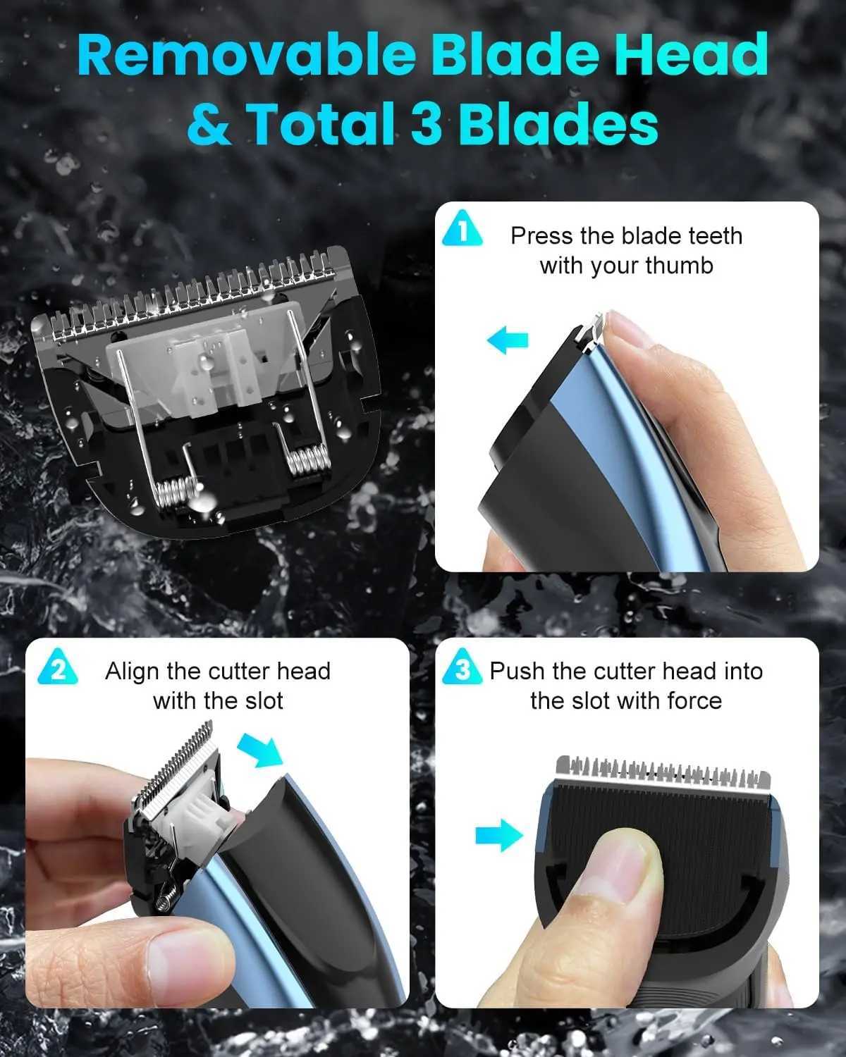 SEJOY Mens Cordless Hair Clipper Professional Mens Hair Clipper Charging Hair Clipper W241212
