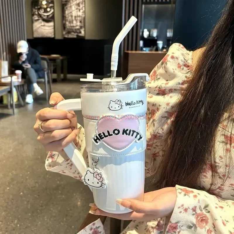 1200ml large capacity straw crazy cup a practical and cute birthday gift for your best friend Y241211