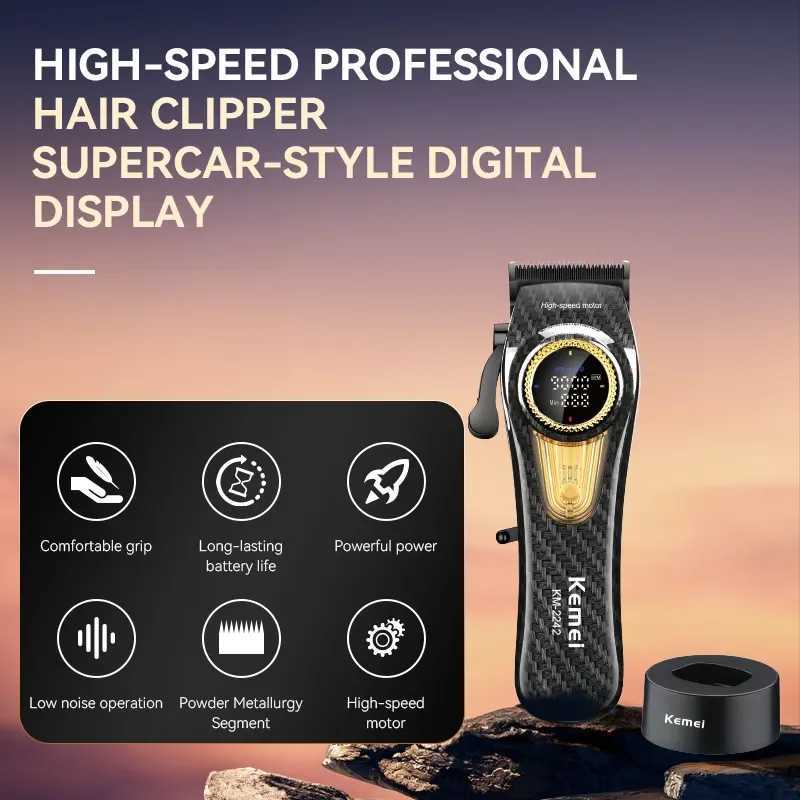 Kemei KM-2242 High Power Electric Hair Clipper Charging Hair Clipper Professional Hair Clipper W241212