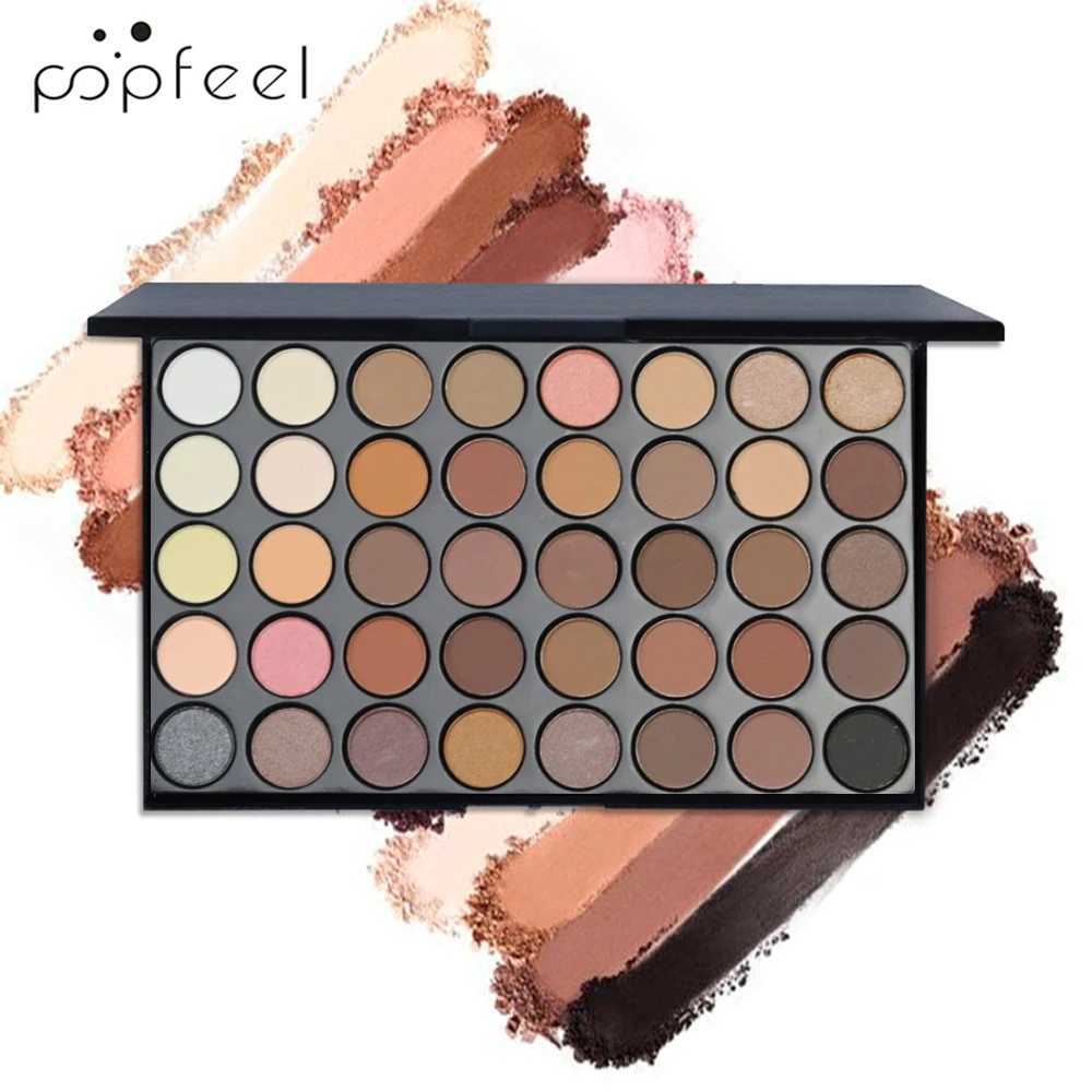 POPFEEL 40 color eye shadow palette durable simple makeup brown eye shadow palette pink eye shadow paletteW241212