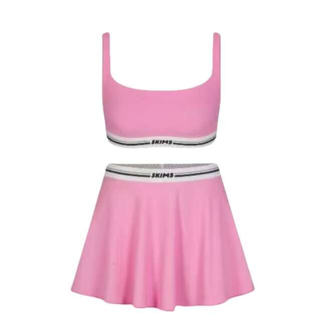 Top women shorts shirt tank top flat cornered modal threaded short shirts flat cornered woman sexy lingerie sport gym wear skimss bodysuit skimss set 