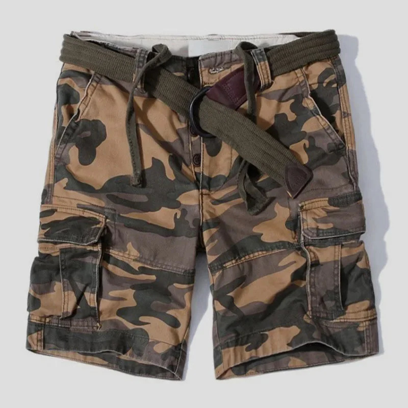 Product shorts for men fashion er summer high-quality wool mens retro camouflage military camouflage shorts 241211